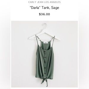 Carly Jean Los Angeles Sage Camisole